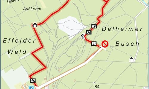 Wegehinweis Spazierwanderweg "Dalheimer-Runde"